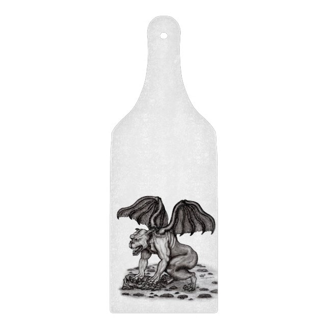 Golem Gargoyle Cutting Board (Front)