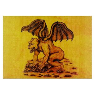 Golem Gargoyle Cutting Board