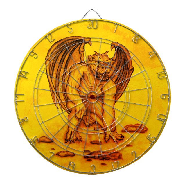 Golem Gargoyle Dartboard (Front)