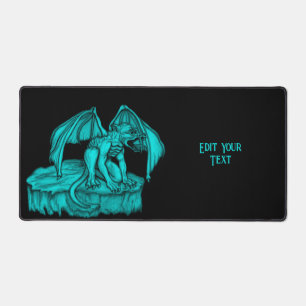 Golem Gargoyle Desk Mat