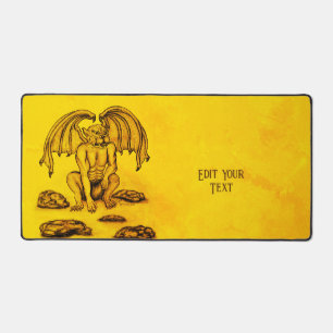 Golem Gargoyle Desk Mat