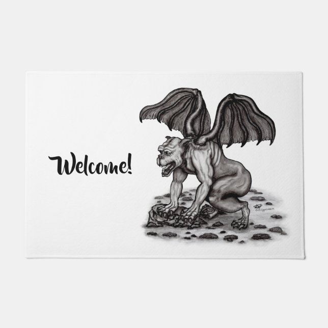 Golem Gargoyle Doormat (Front)