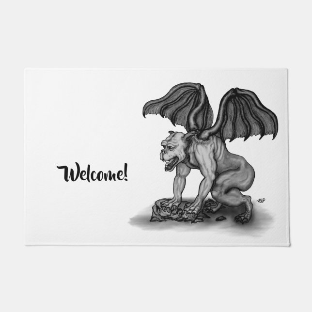 Golem Gargoyle Doormat (Front)