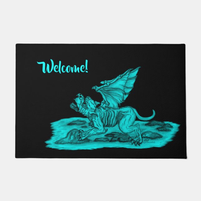 Golem Gargoyle Doormat (Front)