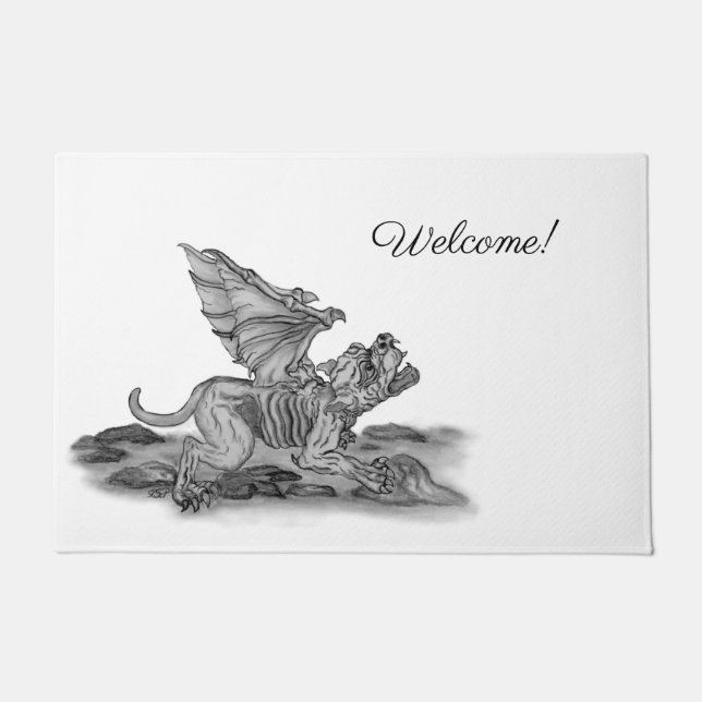 Golem Gargoyle Doormat (Front)