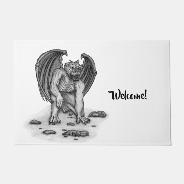 Golem Gargoyle Doormat (Front)