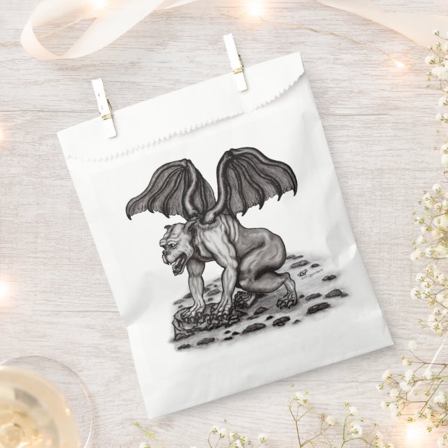 Golem Gargoyle Favour Bags (Clipped)