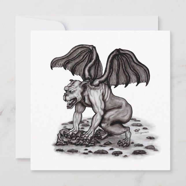 Golem Gargoyle flat card (Front)