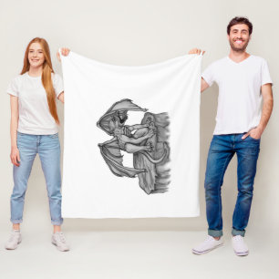 Golem Gargoyle Fleece Blanket