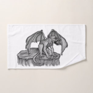 Golem Gargoyle Hand Towel