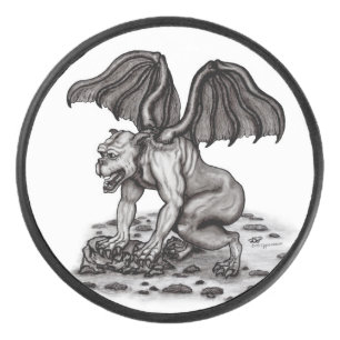 Golem Gargoyle Hockey Puck