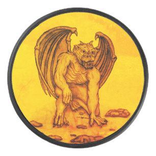 Golem Gargoyle Hockey Puck