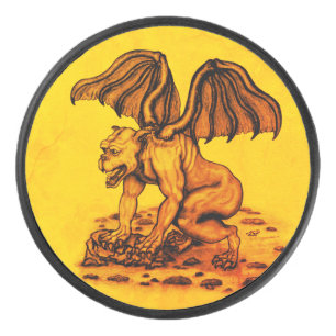 Golem Gargoyle Hockey Puck