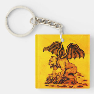 Golem Gargoyle Key Ring