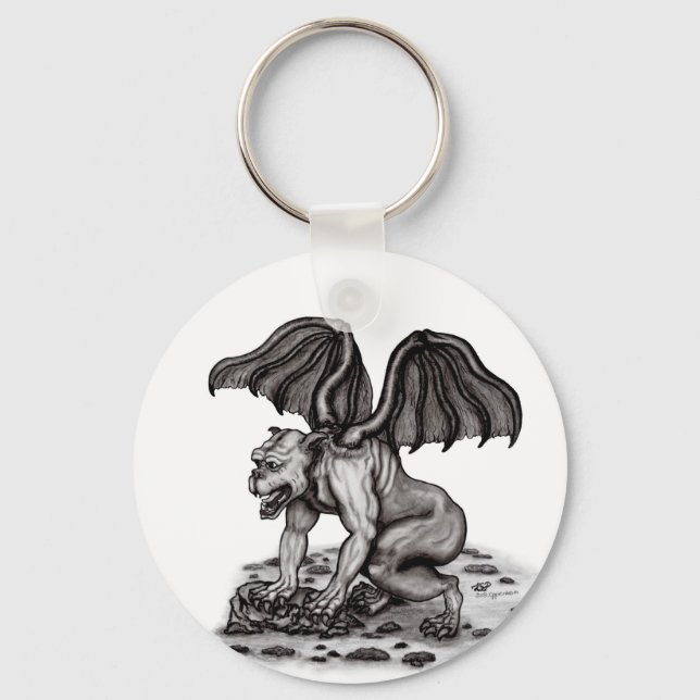 Golem Gargoyle Key Ring (Front)