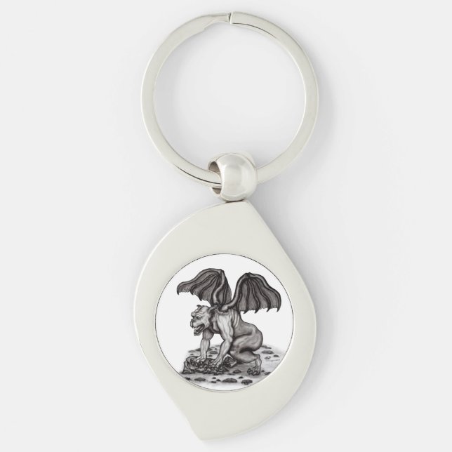 Golem Gargoyle Key Ring (Front)