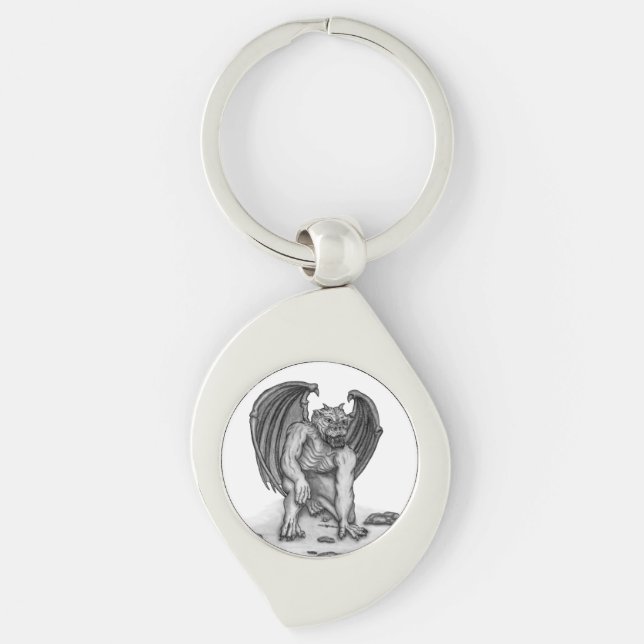Golem Gargoyle Key Ring (Front)