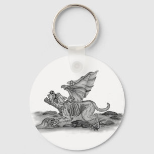 Golem Gargoyle Key Ring