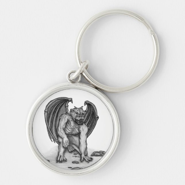 Golem Gargoyle Key Ring (Front)