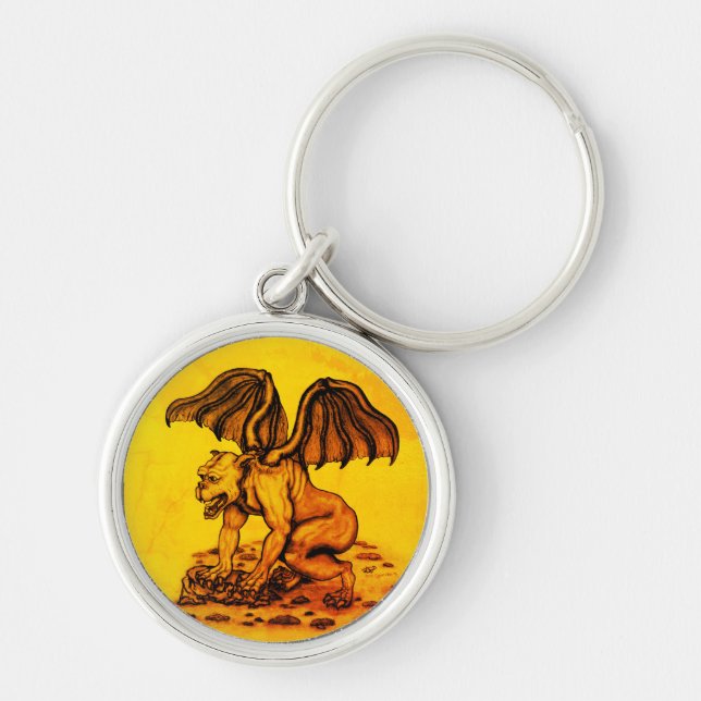 Golem Gargoyle Key Ring (Front)