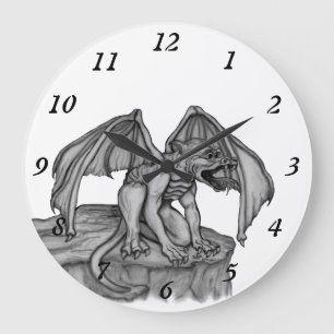 Golem Gargoyle Large Clock