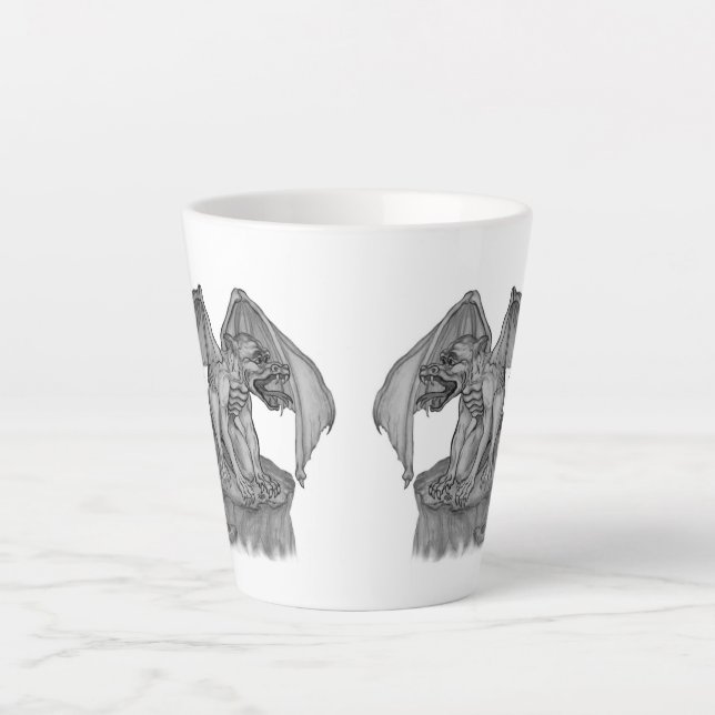 Golem Gargoyle Latte Mug (Front)