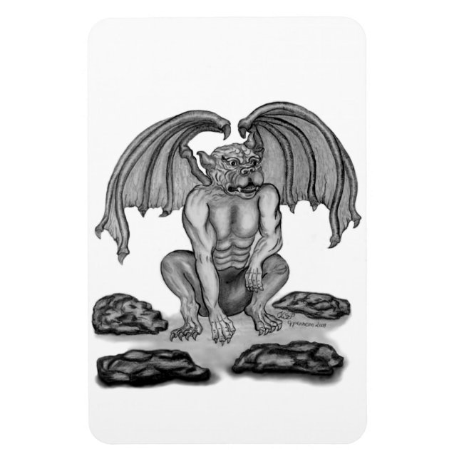 GOLEM Gargoyle Magnet (Vertical)