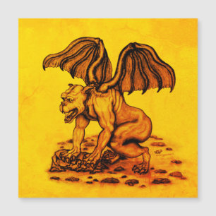 Golem Gargoyle magnetic card