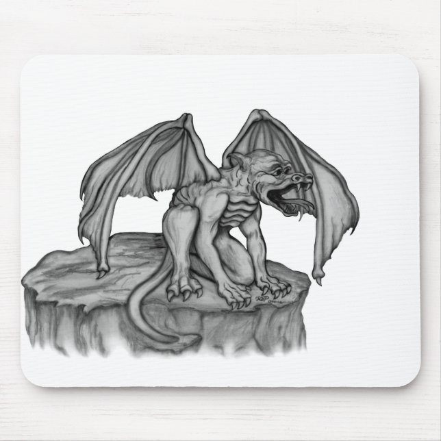 Golem Gargoyle Mouse Mat (Front)