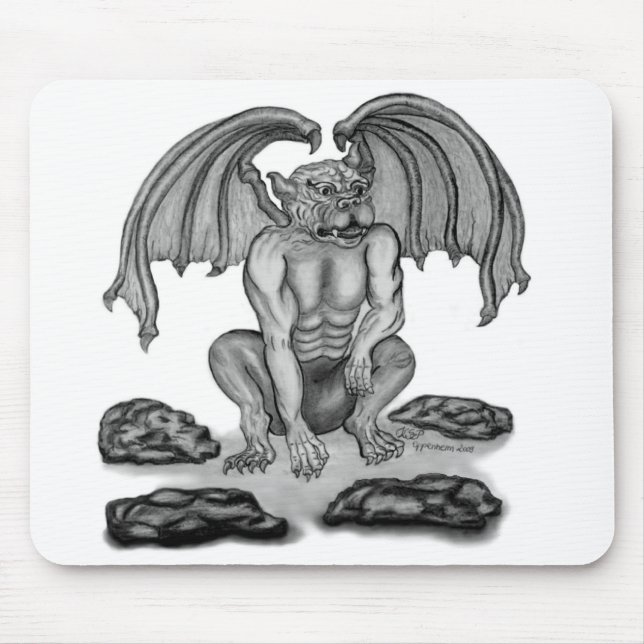 GOLEM - Gargoyle Mouse Mat (Front)