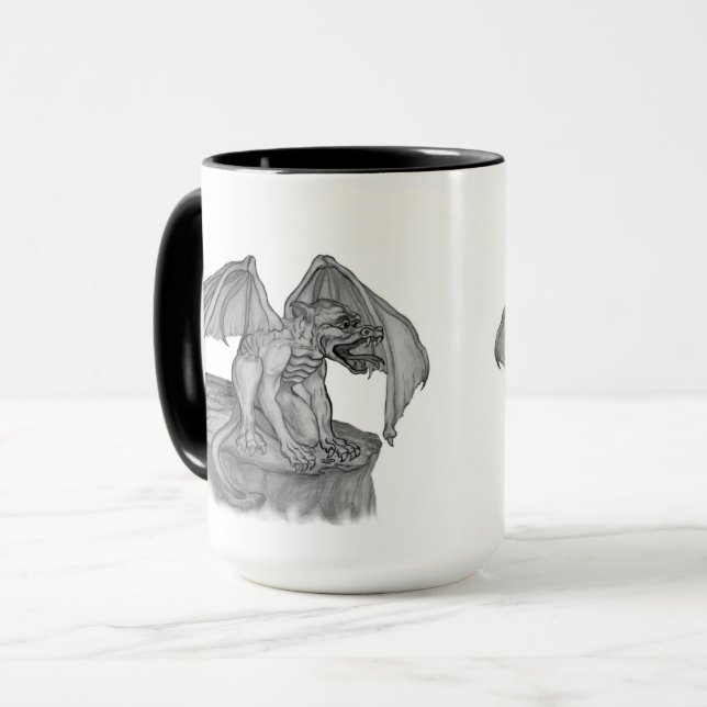 Golem Gargoyle Mug (Front Left)