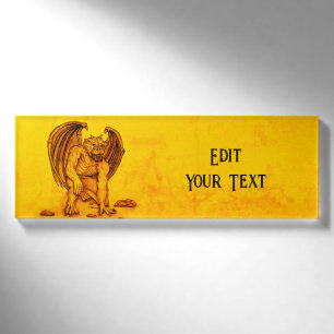 Golem Gargoyle Name Tag