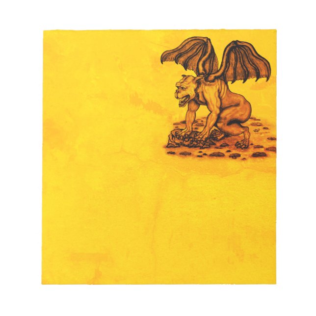 Golem Gargoyle Notepad (Front)