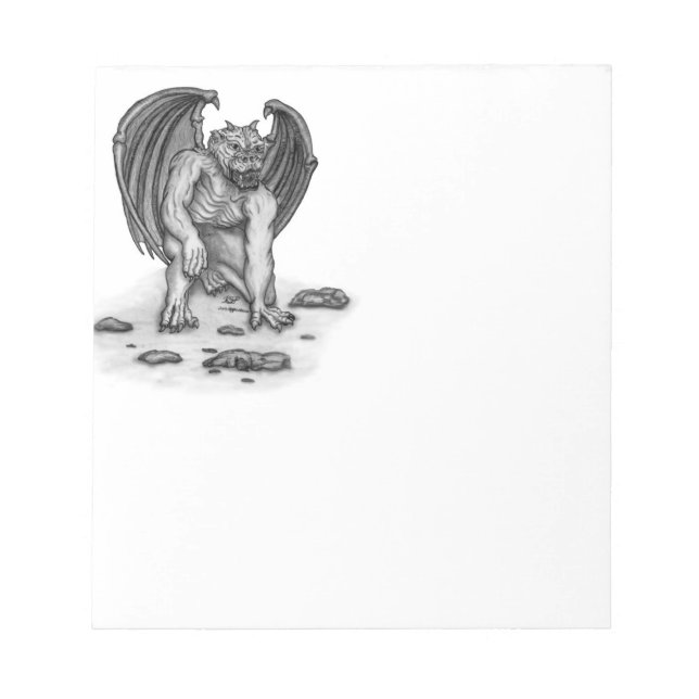 Golem Gargoyle Notepad (Front)