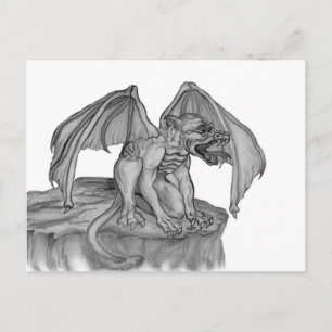 Golem Gargoyle Postcard