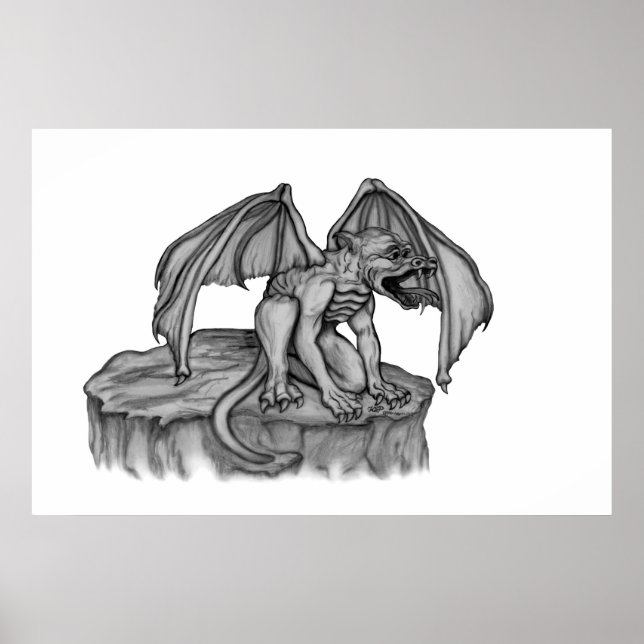 Golem Gargoyle Poster (Front)