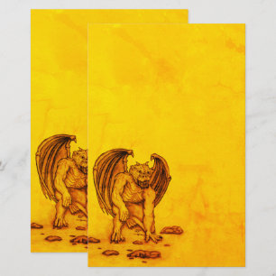 Golem Gargoyle Stationery