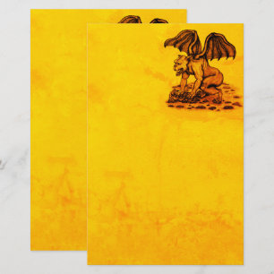 Golem Gargoyle Stationery