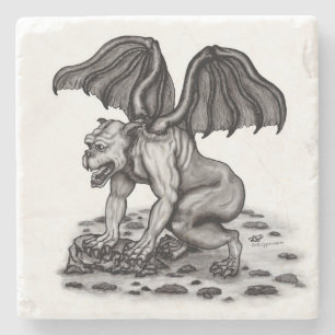 Golem Gargoyle Stone Coaster