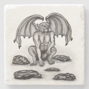 Golem Gargoyle Stone Coaster