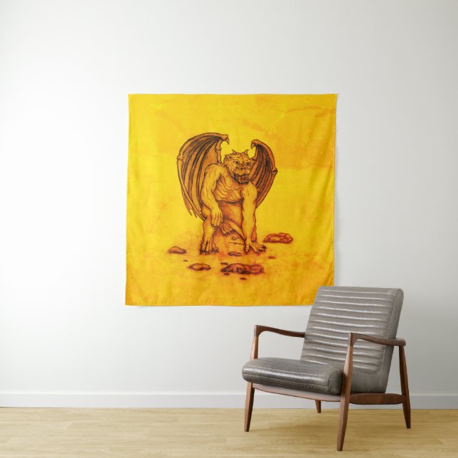 Golem Gargoyle Tapestry (In Situ)