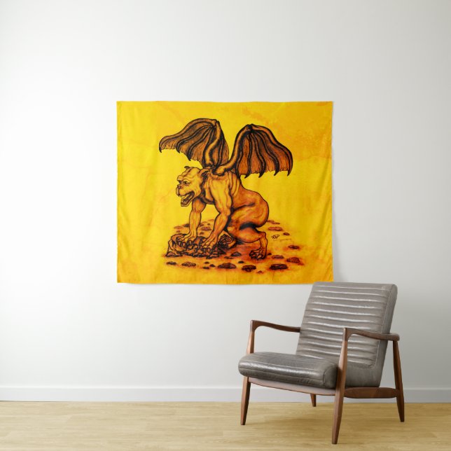 Golem Gargoyle Tapestry (In Situ (Horizontal))