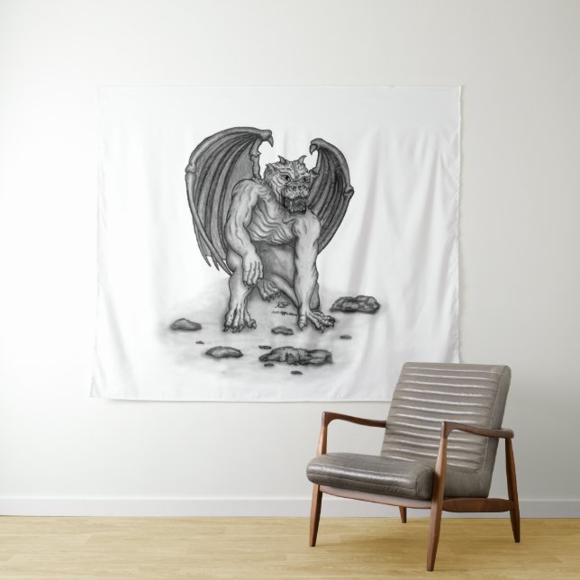 Golem Gargoyle Tapestry (In Situ (Horizontal))
