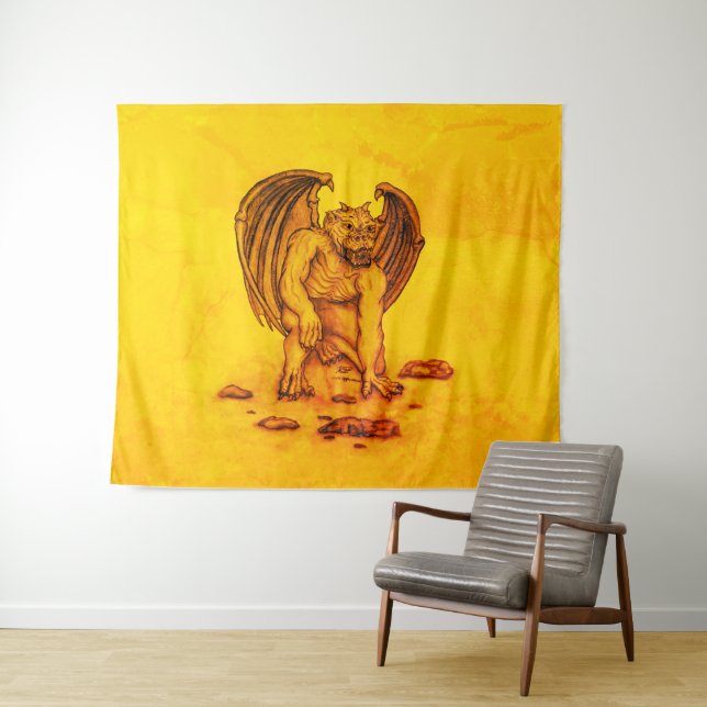 Golem Gargoyle Tapestry (In Situ (Horizontal))
