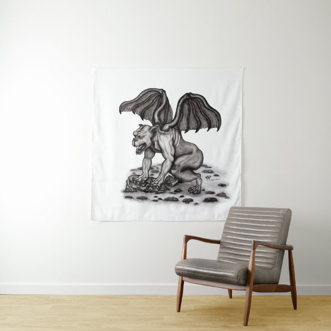 Golem Gargoyle Tapestry (In Situ)
