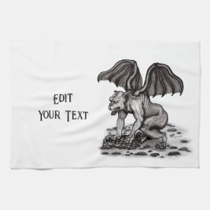 Golem Gargoyle Tea Towel