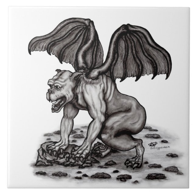 Golem Gargoyle Tile (Front)