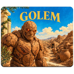 Golem, Gothic Fantasy Monster Mouse Mat