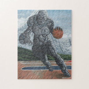 Golem Playing Basketball Medium Jigsaw Puzzle