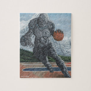 Golem Playing Basketball Small Fantasy Puzzle